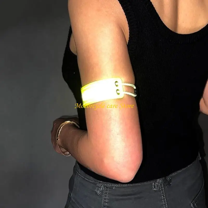 

U75F дышащие светоотражающие защитные ленты для любителей мотоциклов, регулируемые ремни для ног, рук, видимости для активного