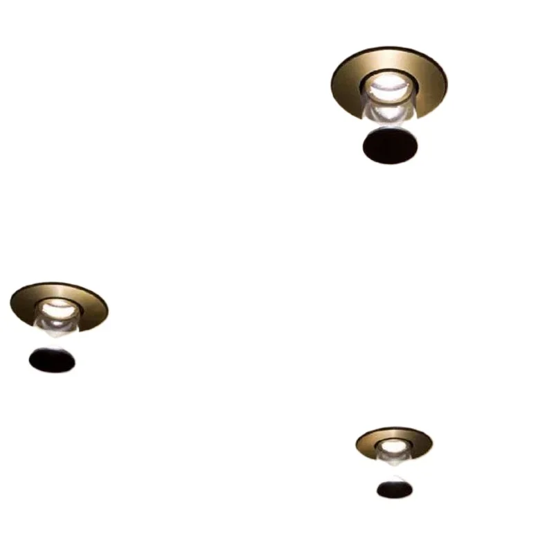 

American retro all-copper light luxury living room ceiling lamp