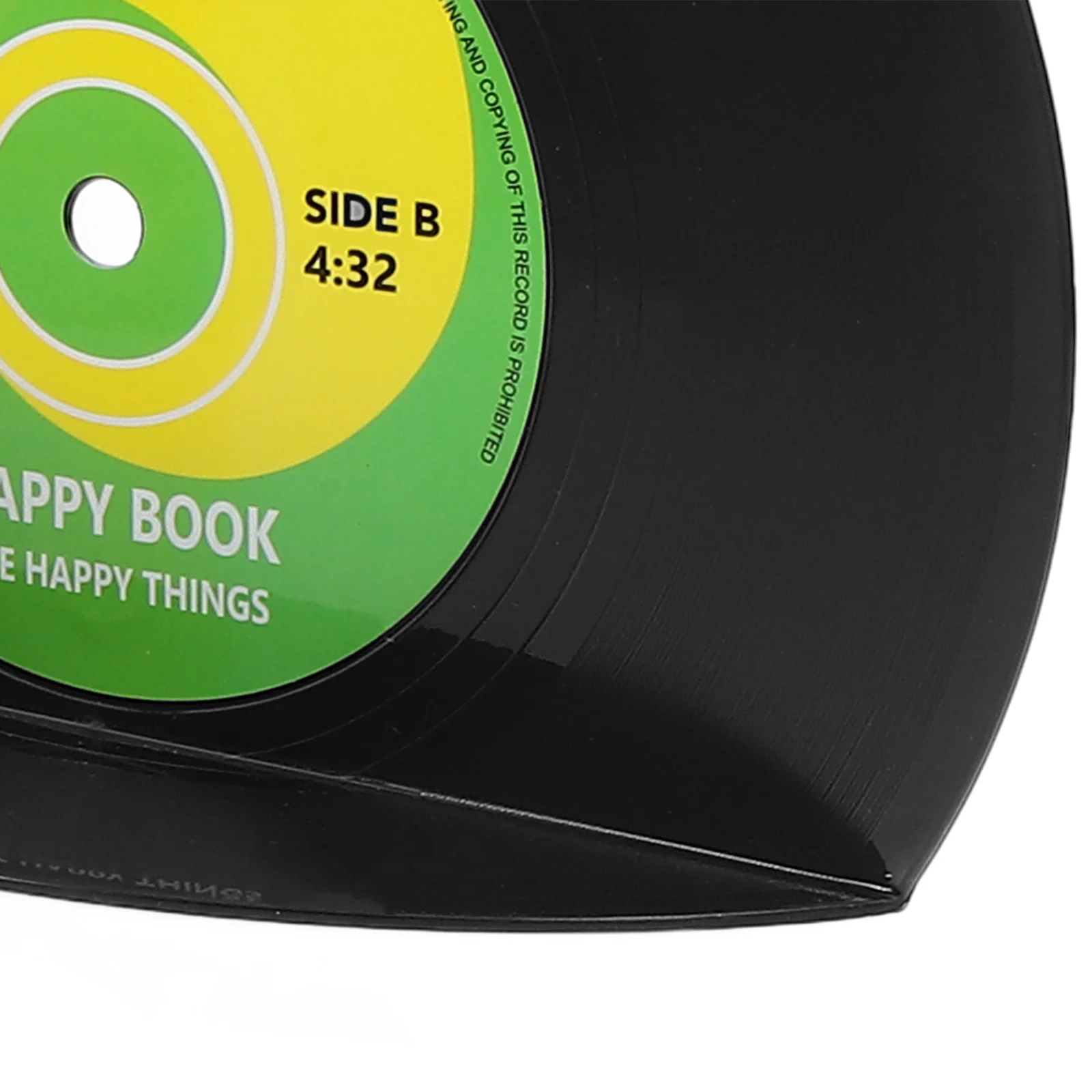 1 مجموعة مسجل فينيل نمط البلاستيك Bookend حامل كتب الثقيلة لأرفف المكتب منظم الملفات سطح المكتب القراءة #2