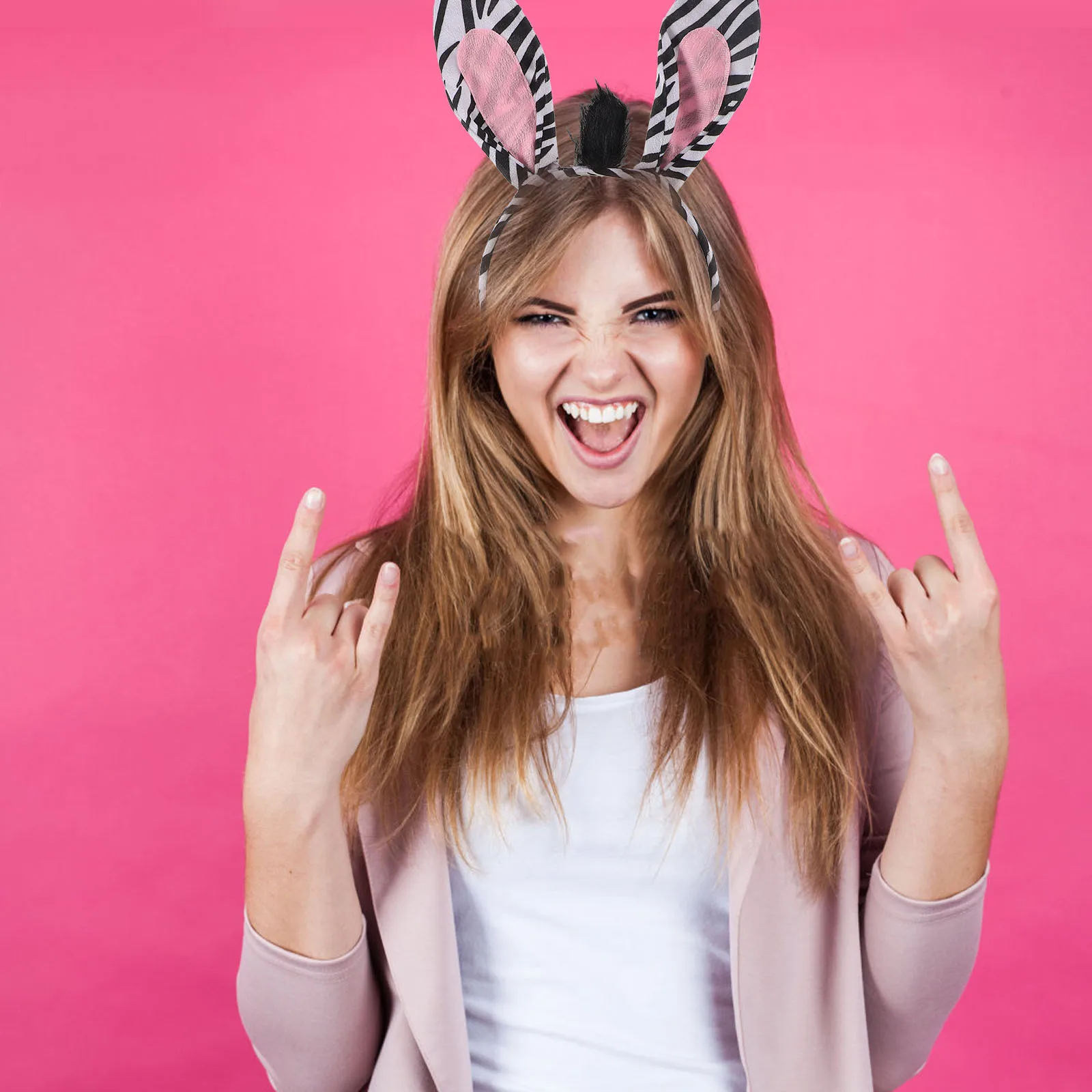 1Set Zebra Stirnband für Kinder Zebra Kostüm Kit mit Schwanz Handschuhe Fliege Tier Cosplay Set Party Dekorationen Halloween Outfit