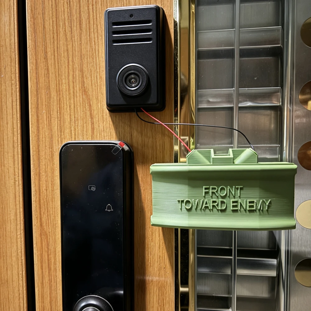 Funny 3D Printed Claymore Mine Doorbell Replica Novelty Prank Toy For Home Decor Party Gift Office Gag Halloween