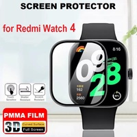 3PCS 3D Curved Edge Soft Screen Protector for Redmi Watch 4 Smart Watch PMMA Full Coverage Protective Film