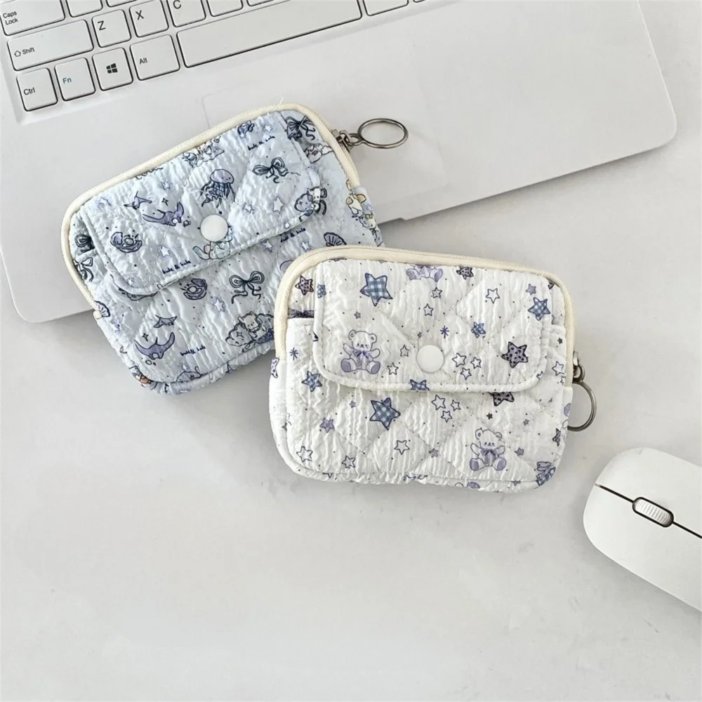 Cartoon Animals Coin Purse Portable Card Quilted Storage Bag Card Hold Wallets & Holders Multifunctional Quilted Storage Bag