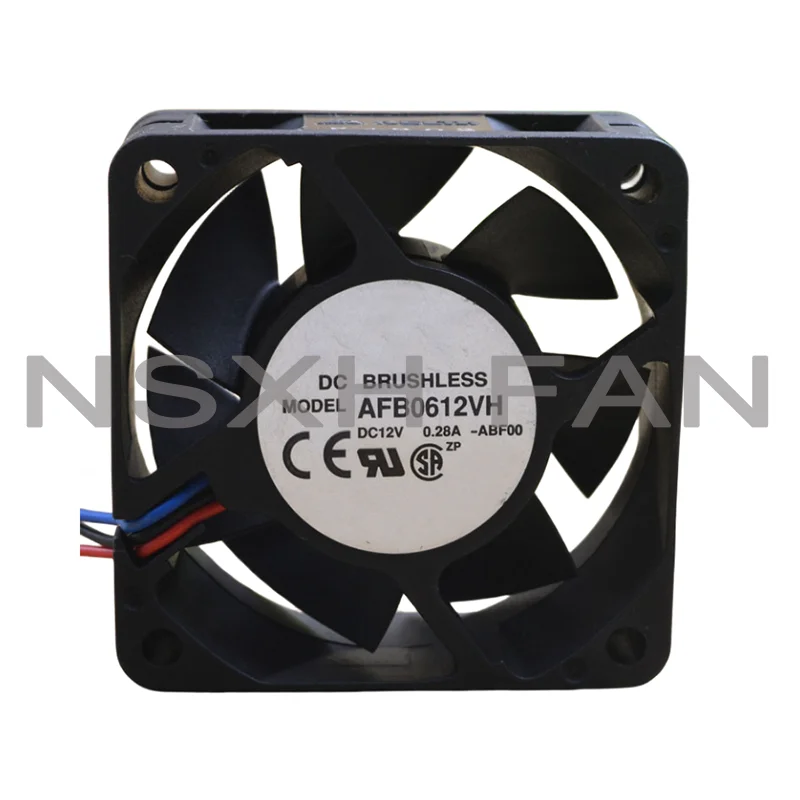 6CM 6025 12V 0.30A AFB0612VH-F00 3WIRES BALL CASE FAN