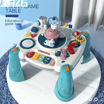 K-Star Steam Science und Education Lernt isch Multifunktion ales Spielzeug für die frühe Bildung Doppelseitiger zweisprachiger Spieltisch 2024