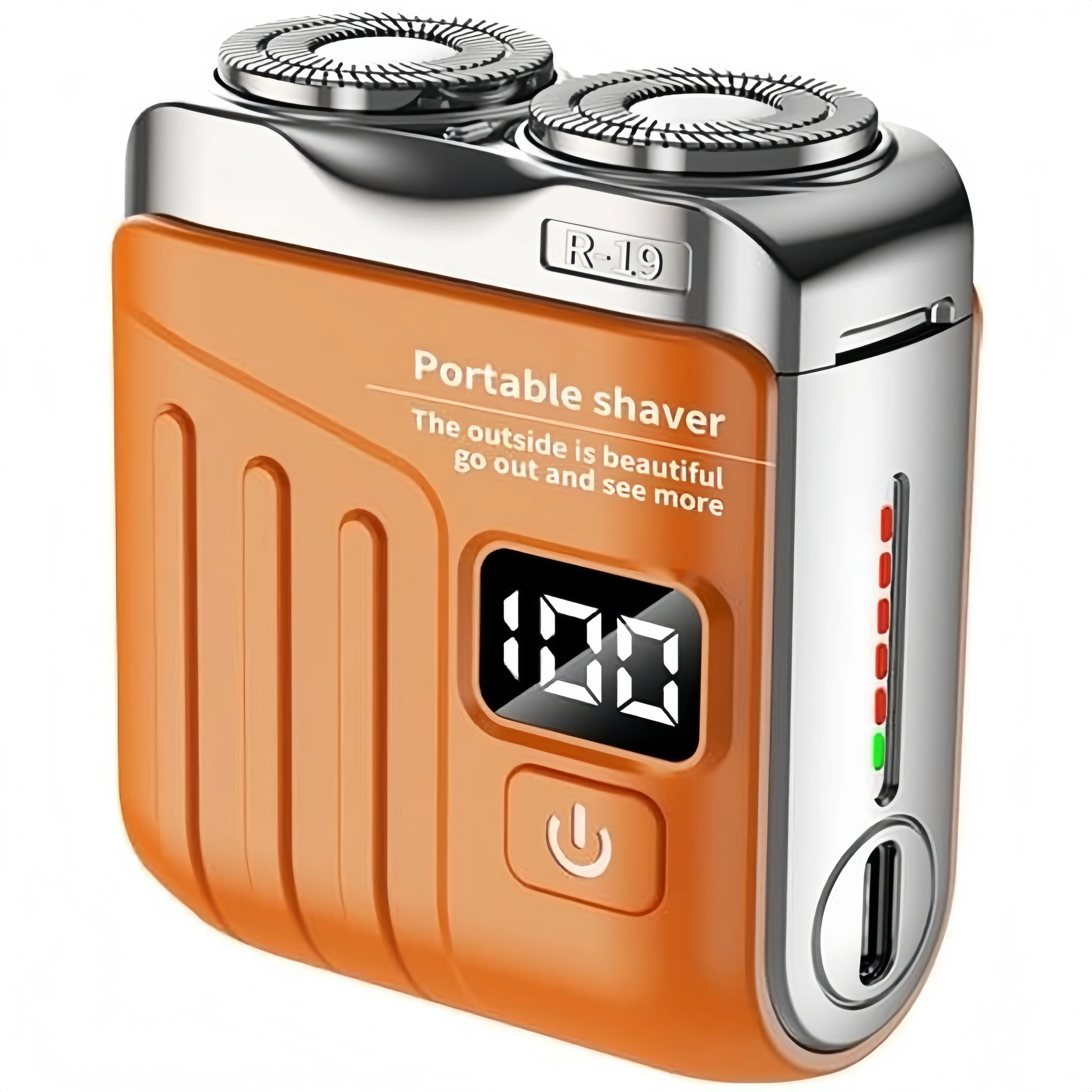 

Портативная электробритва с частотой вращения 9000+ об/мин, 180 дней автономной работы и быстрая зарядка за 1 час, LED-дисплей, водонепроницаемая, плавающие лезвия, Type-C