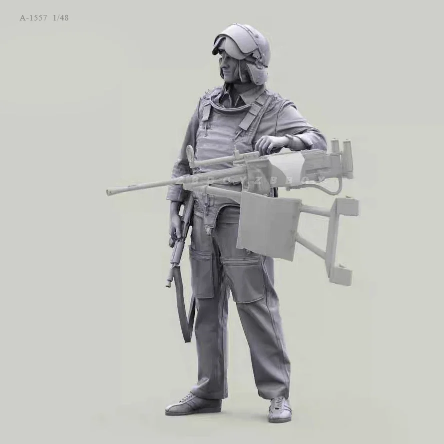 1/48 Resin Soldier model kits figure colorless and self-assembled A-1557