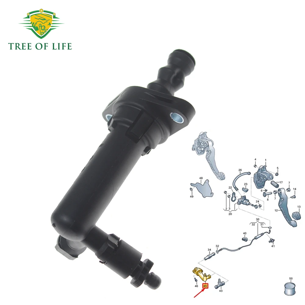 New Clutch Slave Cylinder 2Q0721261A For Volkswagen Polo VI T-Cross C11 Taigo 1.0 TSI 2Q0721261C 2Q0721261E 2Q0 721 261 A