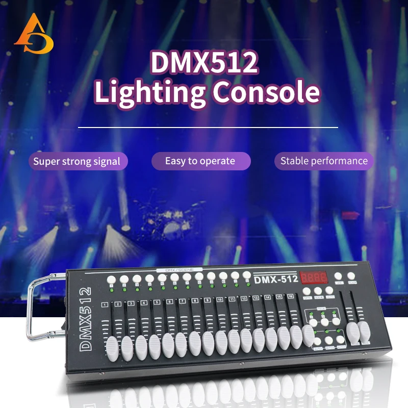 Nuovo DMX512-16 Controller Stage Lights 512 DMX Console DJ KTV Night Clubcontroller Equipment