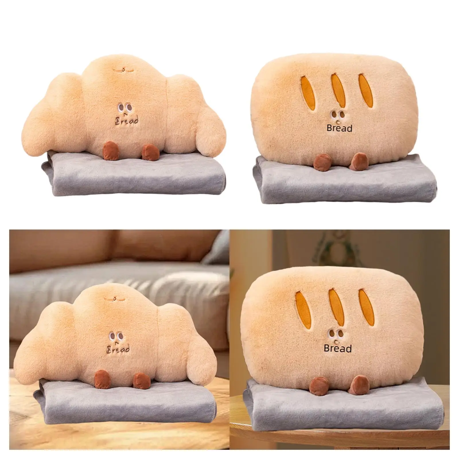 

Travel Blanket Pillow Funny Portable Sofa Cushion for Home Women Living Room