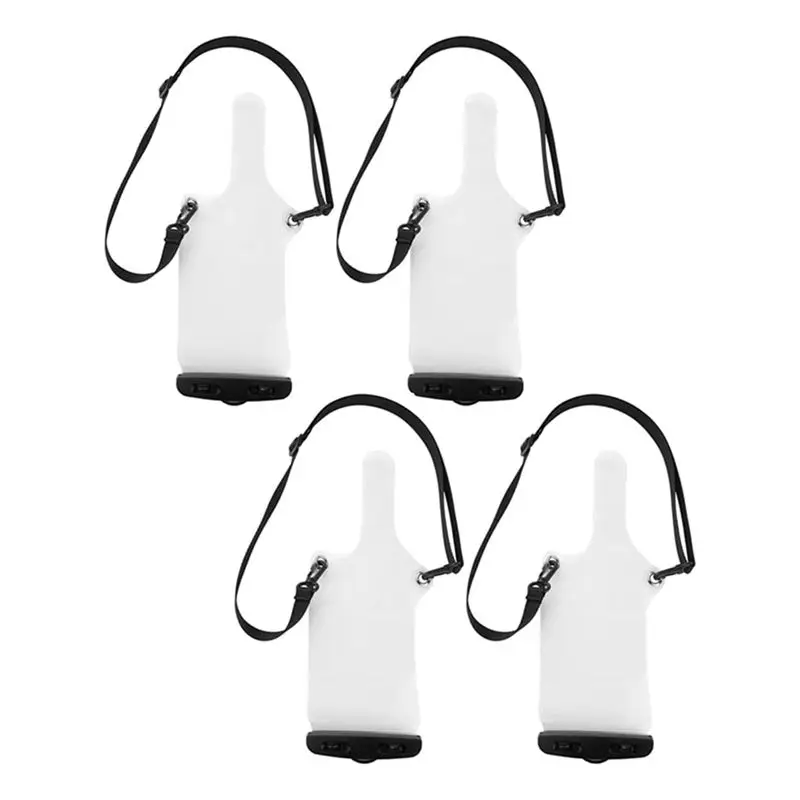 AT05-Walkie-Talkie Transparent Two-Way Radio Bag Protective Cover Universal Multi-Purpose Dustproof