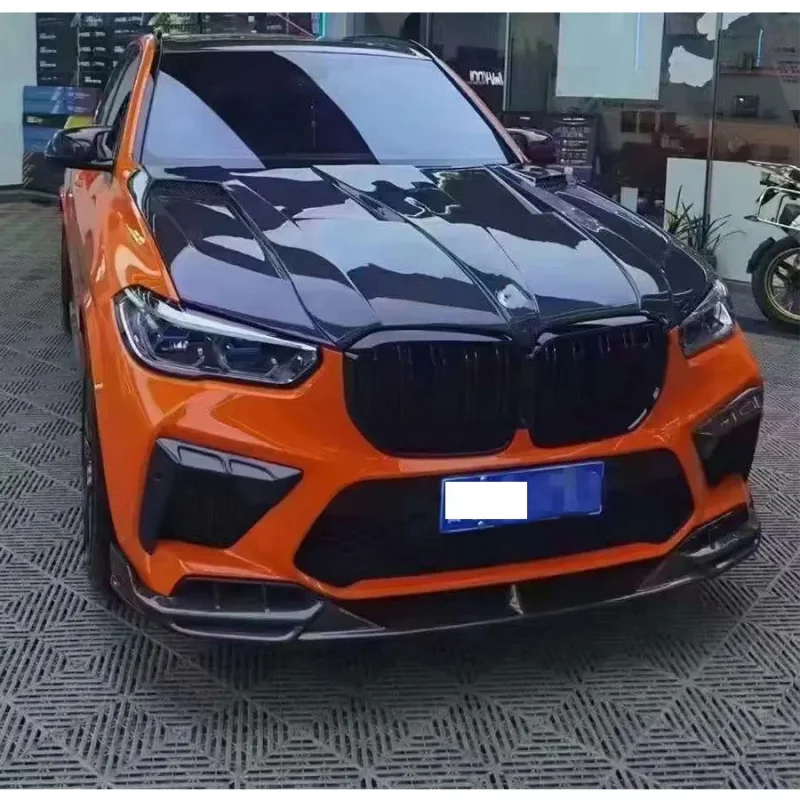

For BMW X5M F95 2019+ carbon fiber fog lamp wind knife frame lamp shade tuyere Modified upgraded Car accessories Body Kit