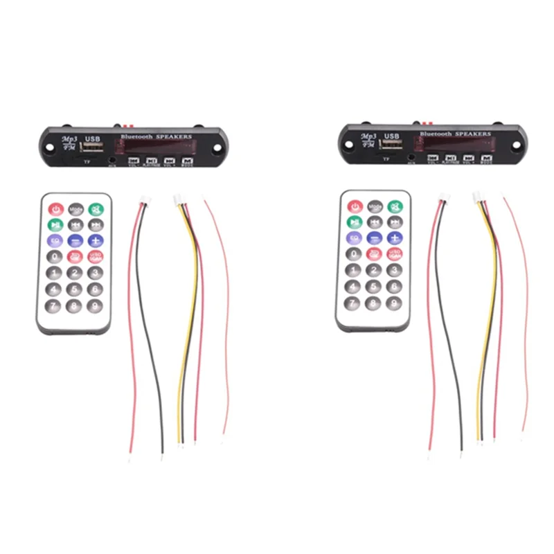 

Bluetooth MP3 5.0 Decoder Board DC 5V 12V Radio Module Support TF USB AUX For Car Phone-A32R