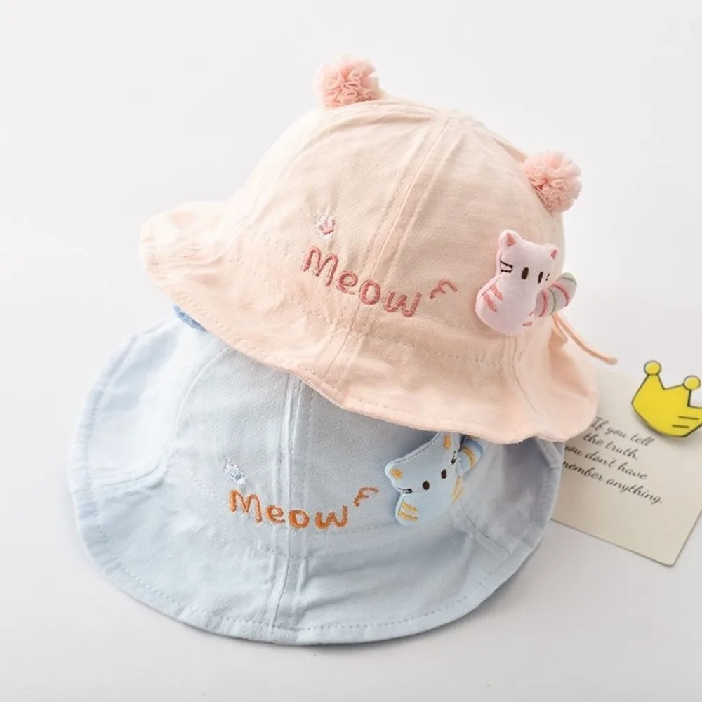 لطيف الكرتون قبعة القطن لينة الربيع / الصيف دلو قبعة فتاة ظلة قبعة