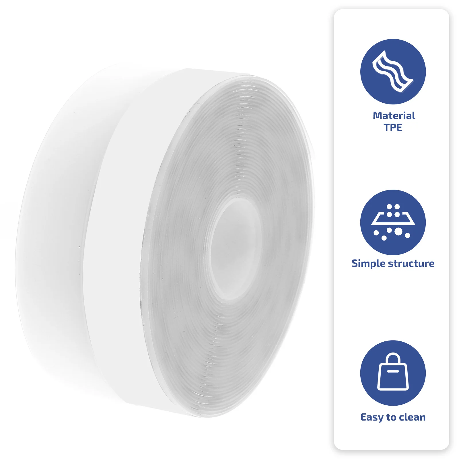 

1pc Door Window Sealing Strip Self-Adhesive Soundproof Windproof Insulation Tape For Home Keep Warm Sealing Strip
