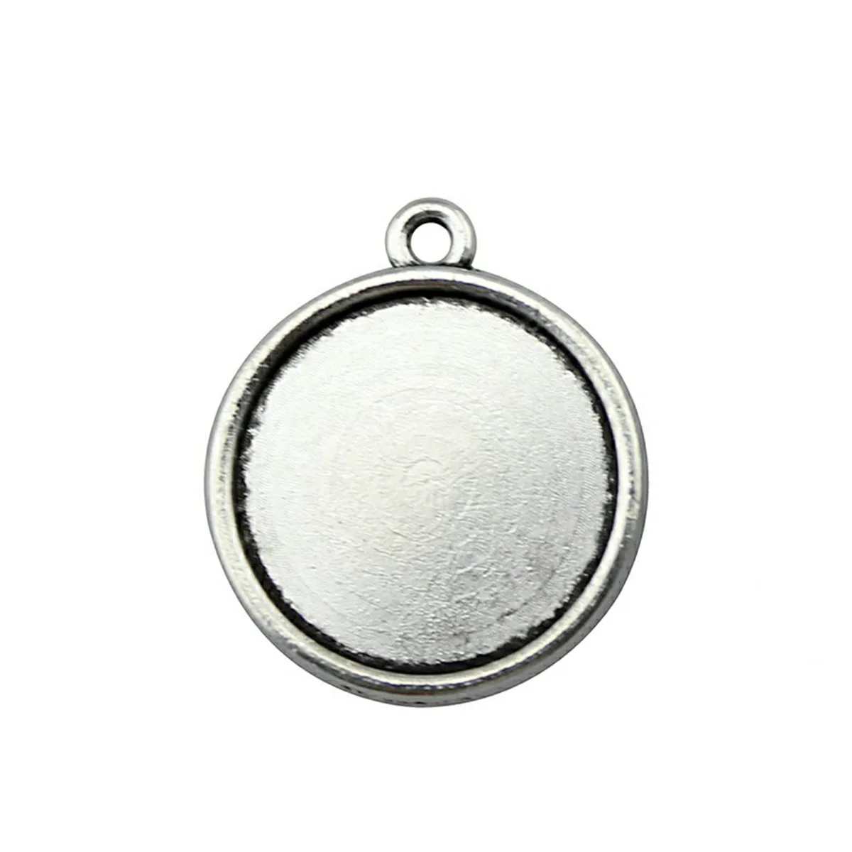 Jewelry Round Classic Style One Sided Connector Cameo Cabochon Pendant For Handmade Craft