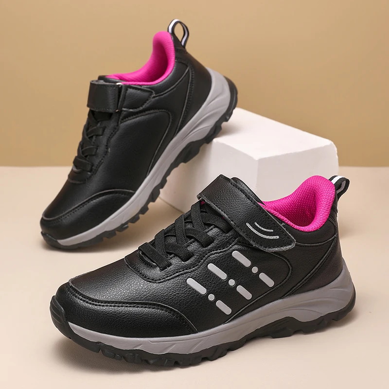 Herren-Sneaker, wasserdicht, bequem, strapazierfähig, Wanderschuhe, klassische unifarbene Outdoor-Camping-Freizeitschuhe, klobige Sneaker – Detail 12