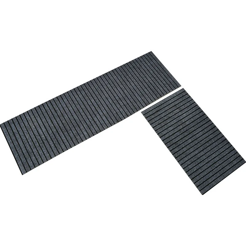 Simple striped blended kitchen floor mat Non-slip, water-absorbent, oil-resistant floor mat, long strip household mat 5