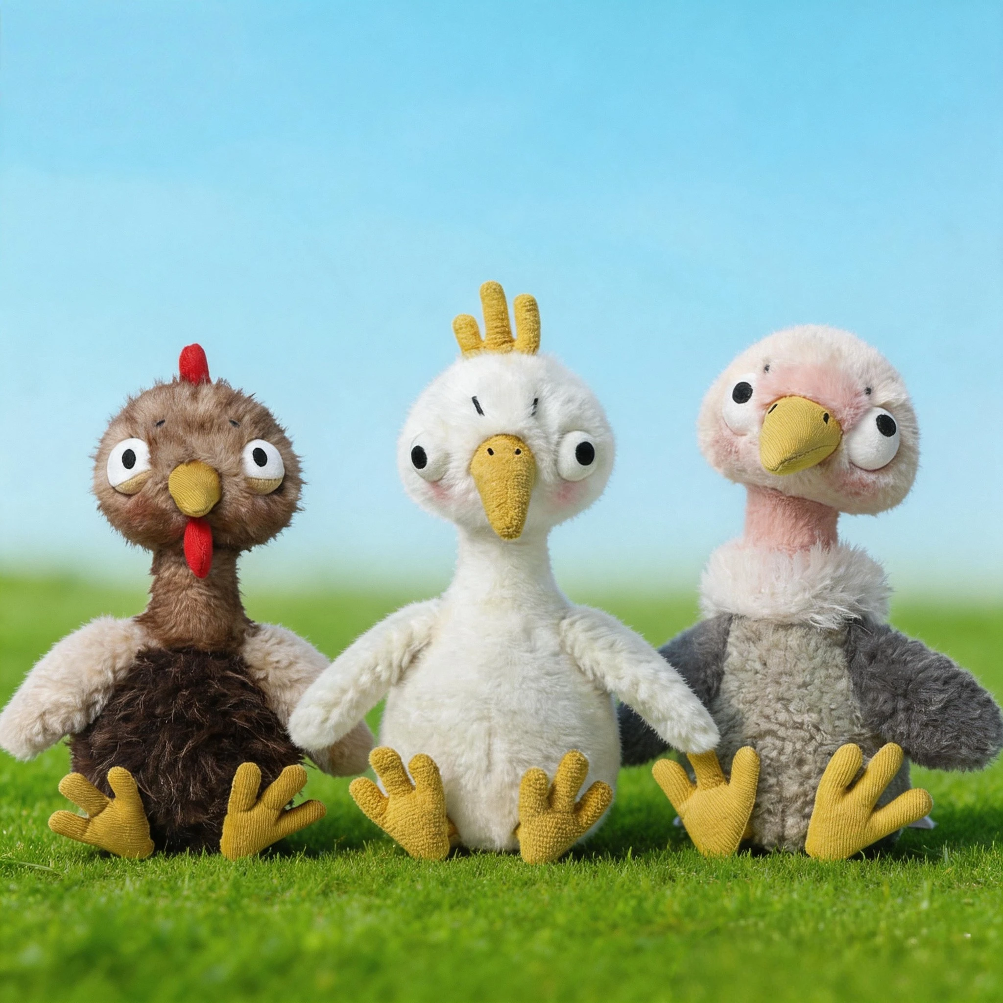 

Large Plush Bird Toys Cute Goose Turkey Ostrich Stuffed Animals Soft Huggable Cuddle Pillow for Kids Kawaii Animal Doll Gift
