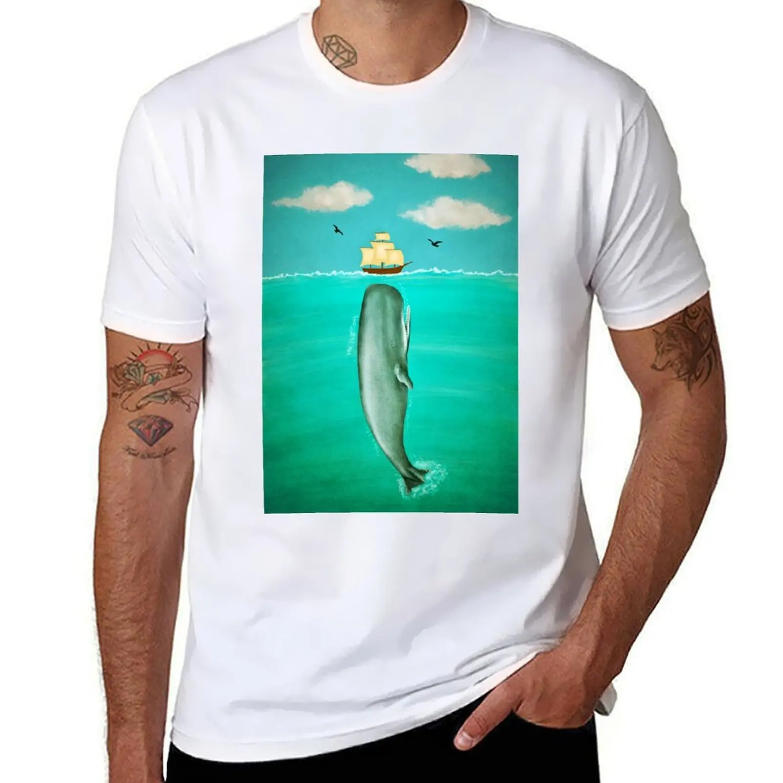 

T-Shirt t man personalised 100% shirts t mens cotton shirt graphic shirts t Whale