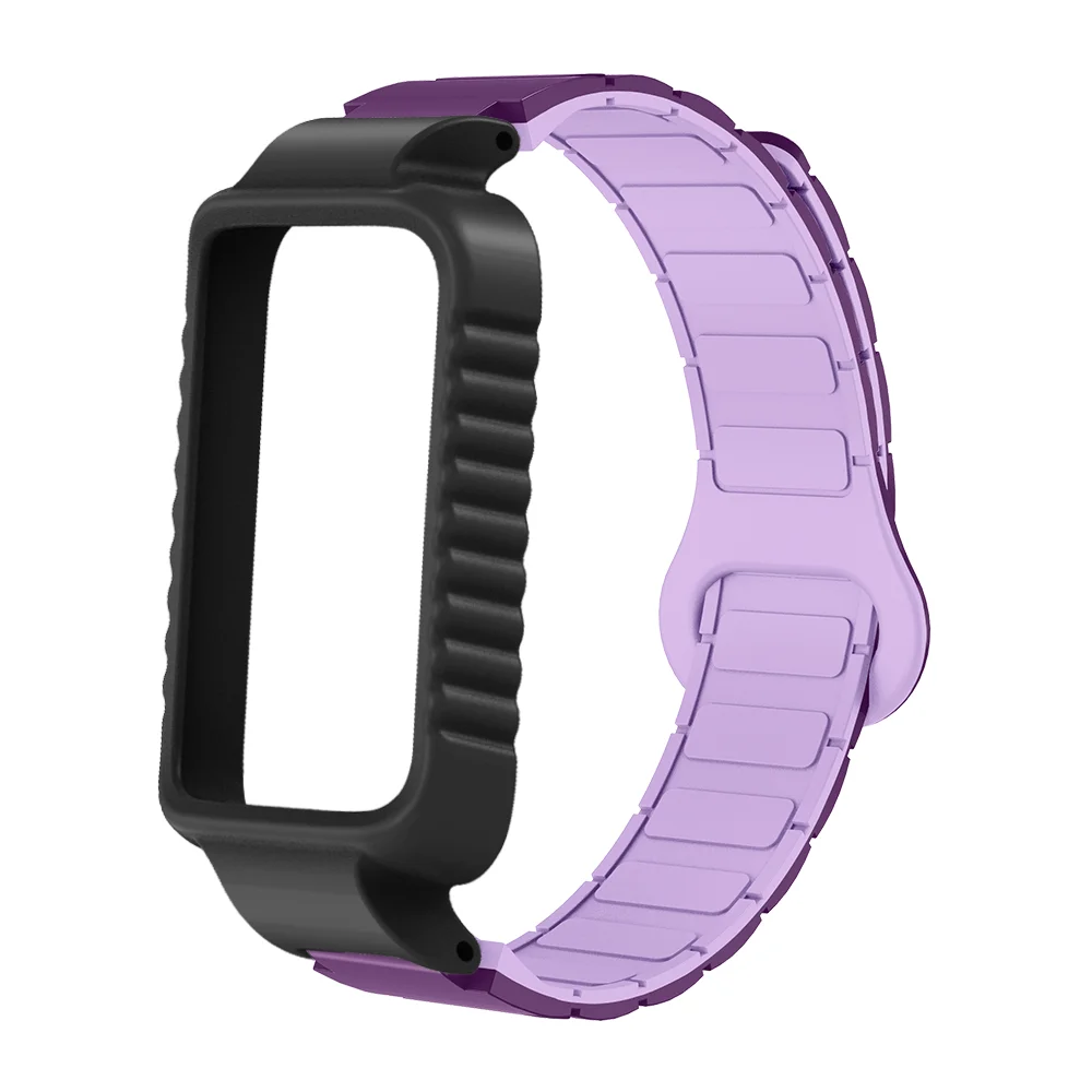 

Magnetic Watch Strap Protective Case For Honor 9 Armor Style Stable Buckle Quick Release Skin-friendly Silicone Watchband Unisex