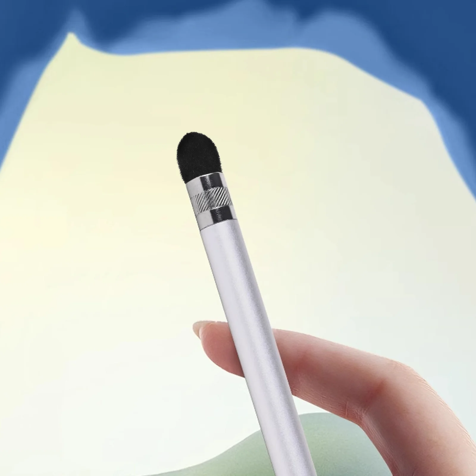 4Pcs Stylus Pen Replacement Fabric Tips Black Capacitive Pen Tips for Touch Screens High Precision Accurate Writing Drawing