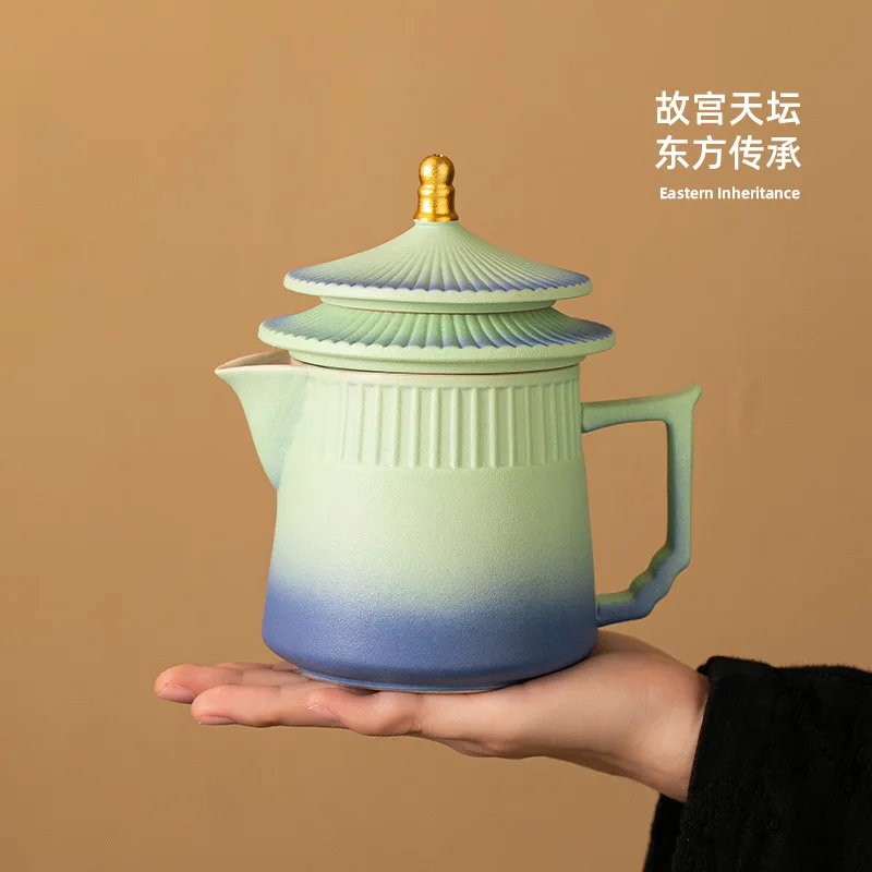 Palace portable travel tea set small set simple tea pot teacup national tide outdoor camping quick cup