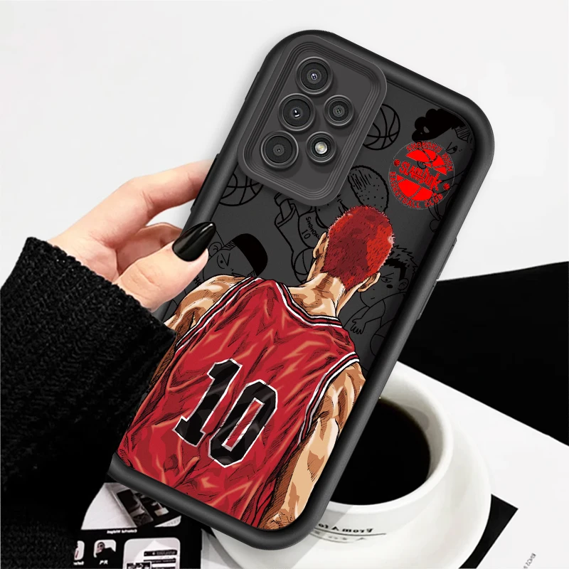 Comics Slams Dunks Luxury Art For Samsung A73 A71 A54 A53 A52 A51 A33 A32 A21S A14 A13 A12 A03 A04 A05 5G Eye Ladder Cover