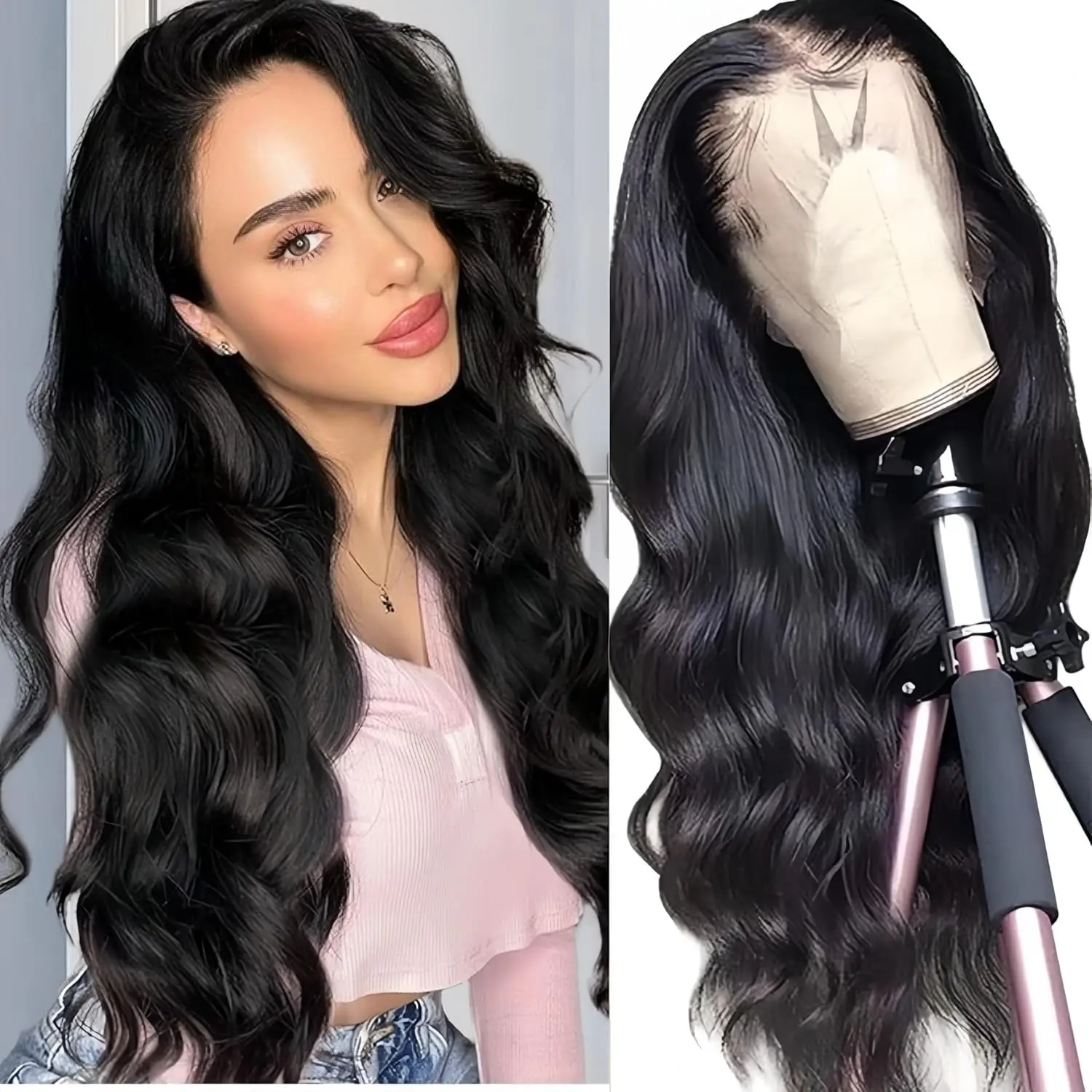 30 40 inch Body Wave Lace Front Wig Human Hair 13x4 13x6 Hd Lace Frontal Wig Pre Plucked 180% Density Body Wave Human Hair Wig