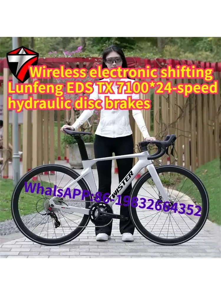 AliExpress NONE TWITTER R10ETxx Electronic Shifting Bicycle EDS TX7100-24S 43.5/56cm T800 Carbon Fiber Road Bike велосипед Hydraulic Disc Brakes