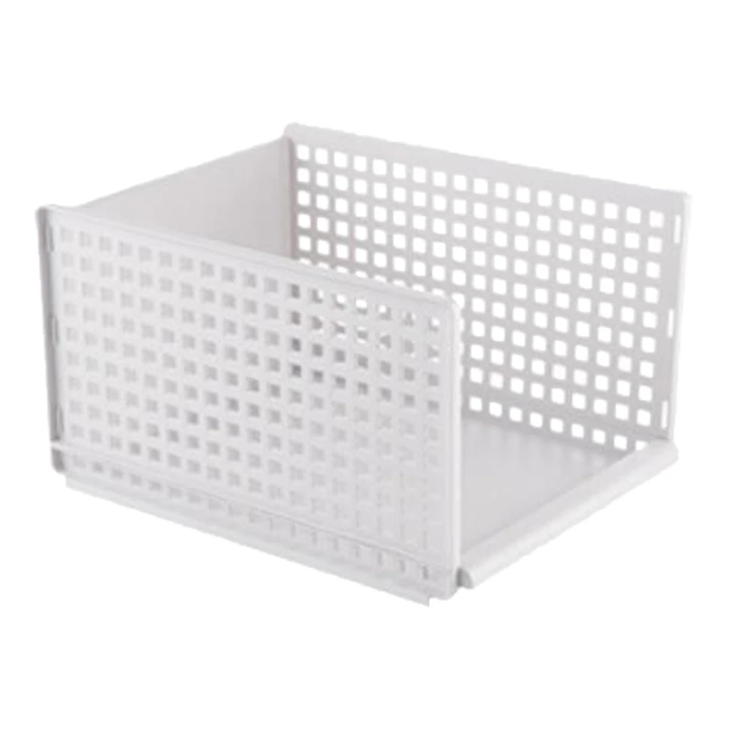 Heightened Barrier Cube Storage Shelves Sliding Plastic Organizer Rack for Kids Room Entryway