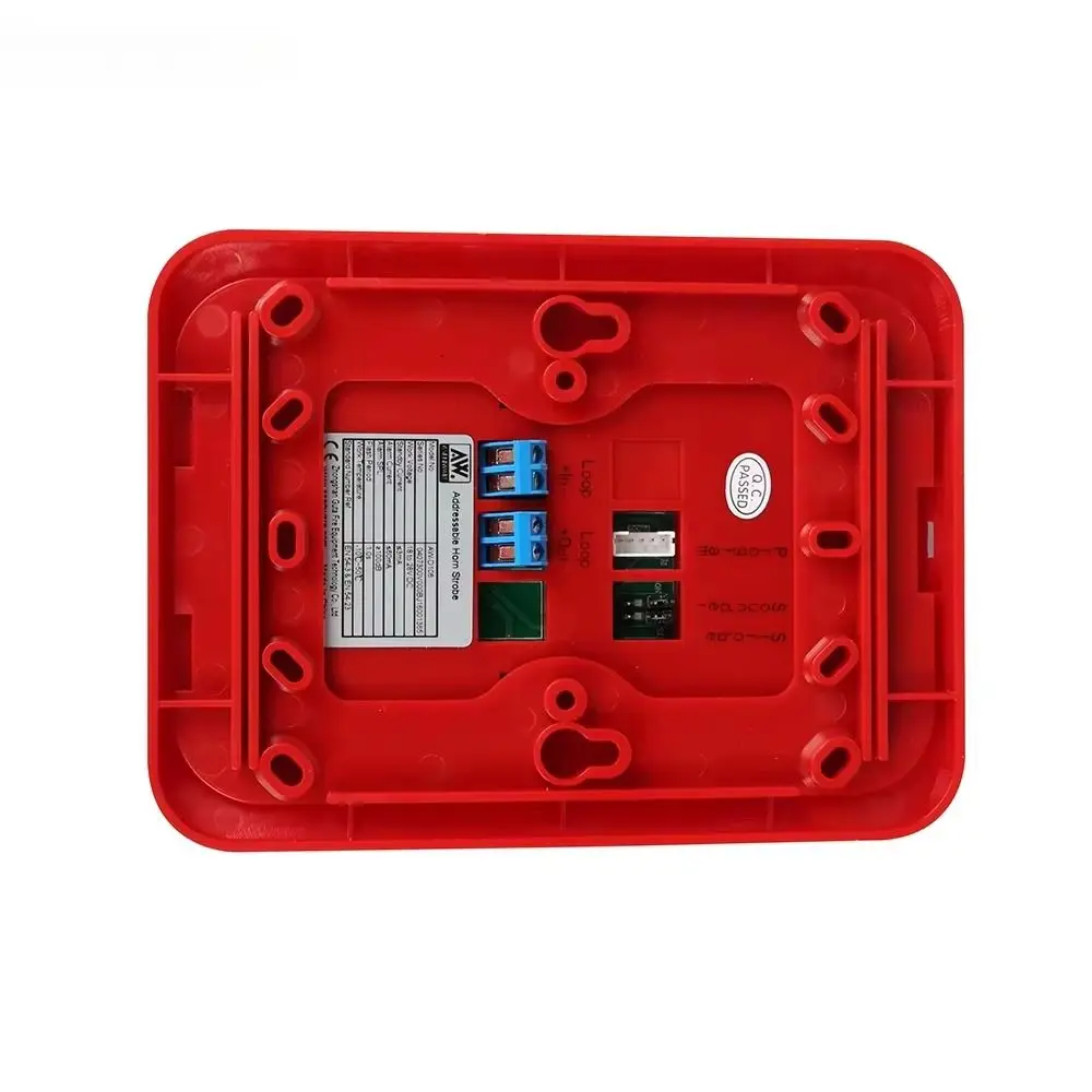 Tecnologia sem fio sistema de alarme de incêndio chifre alerta sensor segurança alarme de incêndio sem fio luz estroboscópica sirene alarme