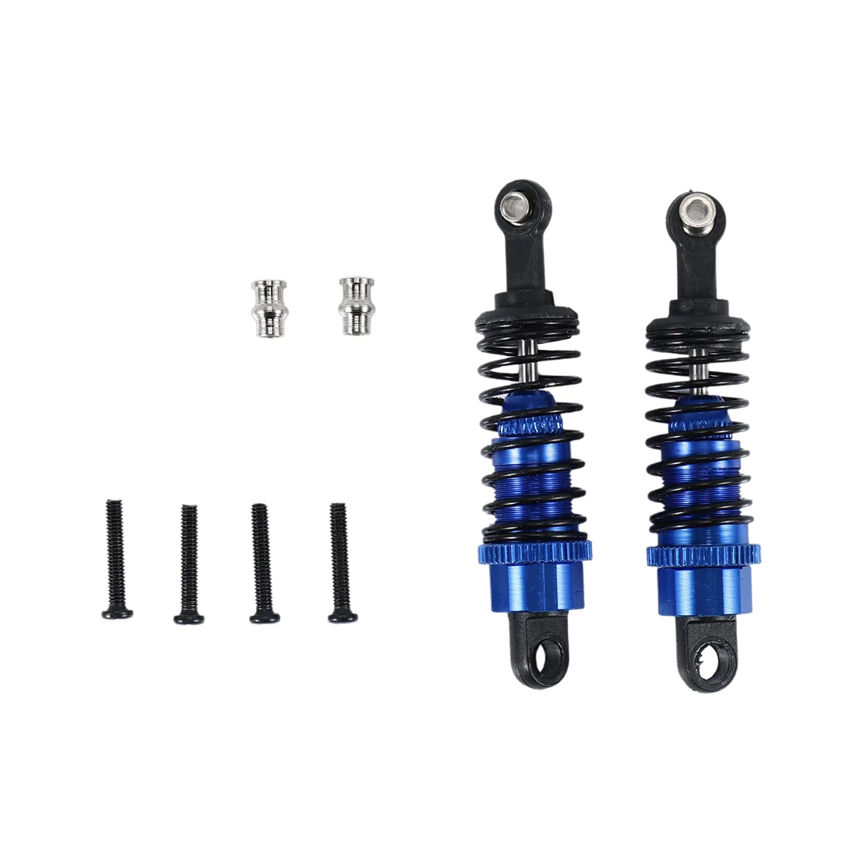 2 Pcs Oil Adjustable 65Mm Shock Absorber Damper for Rc Car 1/18 WLtoys A959 A969 A979 K929 Hpi Hsp Traxxas Losi Tamiya,Dark Blue