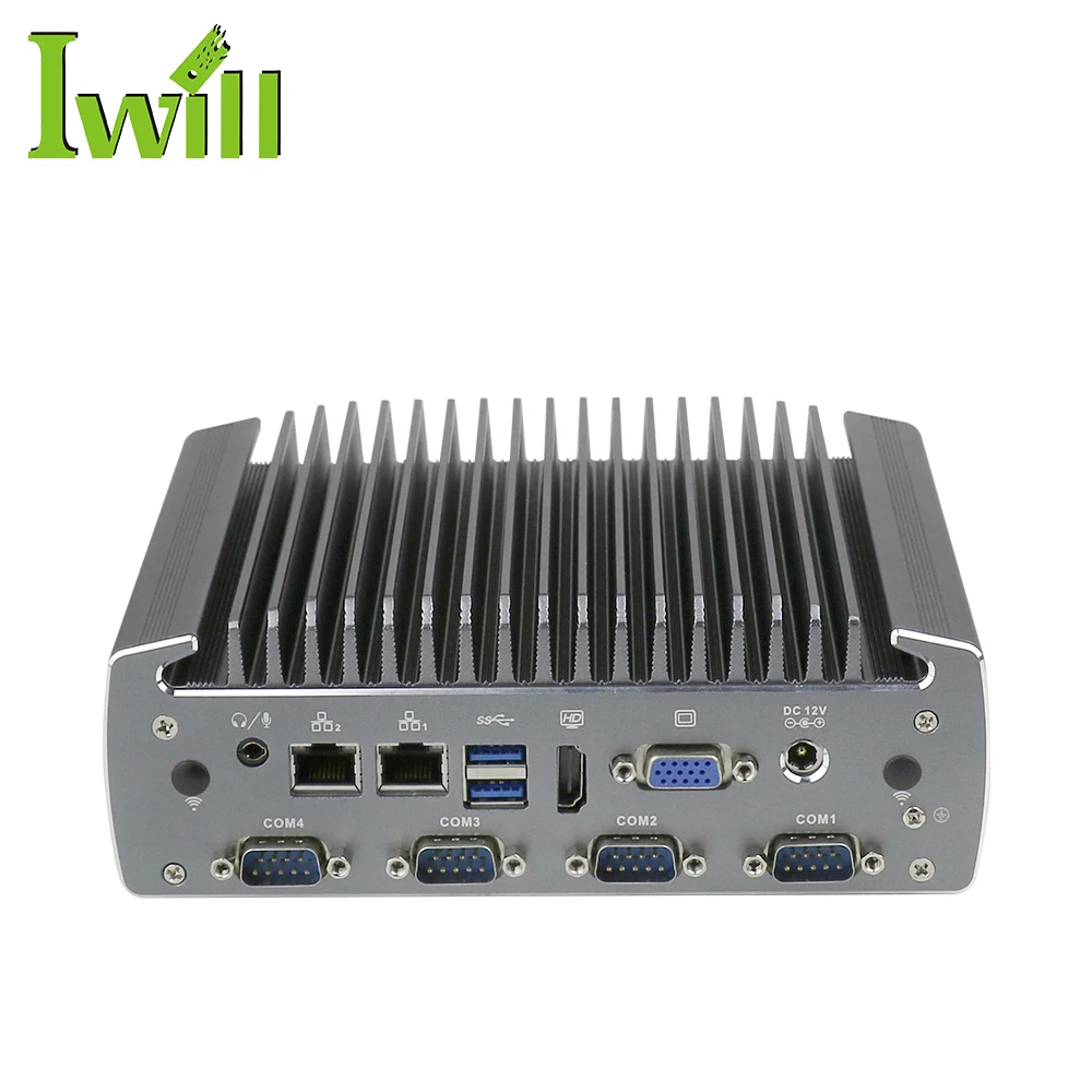 

Fanless Industrial Pc I3 I5 I7 Dual Lan 6 COM Embedded Industrial Computer for Industrial Controls