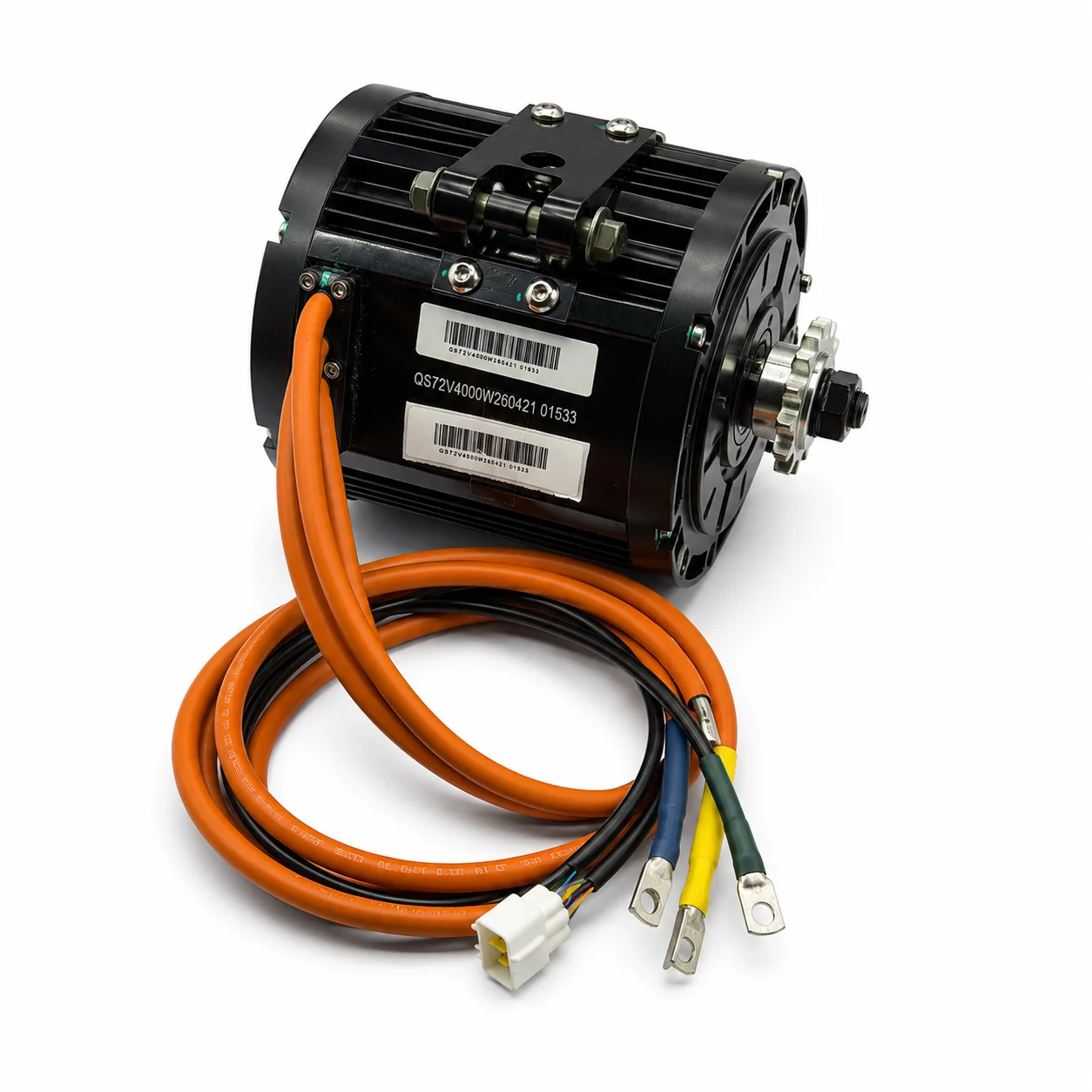 QS 138 90H 4000W IE 1 Efficiency Permanent Magnet Brushless Mid-Drive Train Motor for Electric Motorcycle Moped Vehicle Dirt