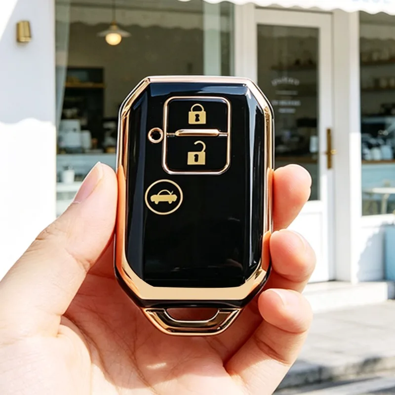 3 Buttons TPU Car Remote Key Case Cover for Suzuki Ertiga Swift Wagon R Protected Shell Holder Keyless Fob Accessories
