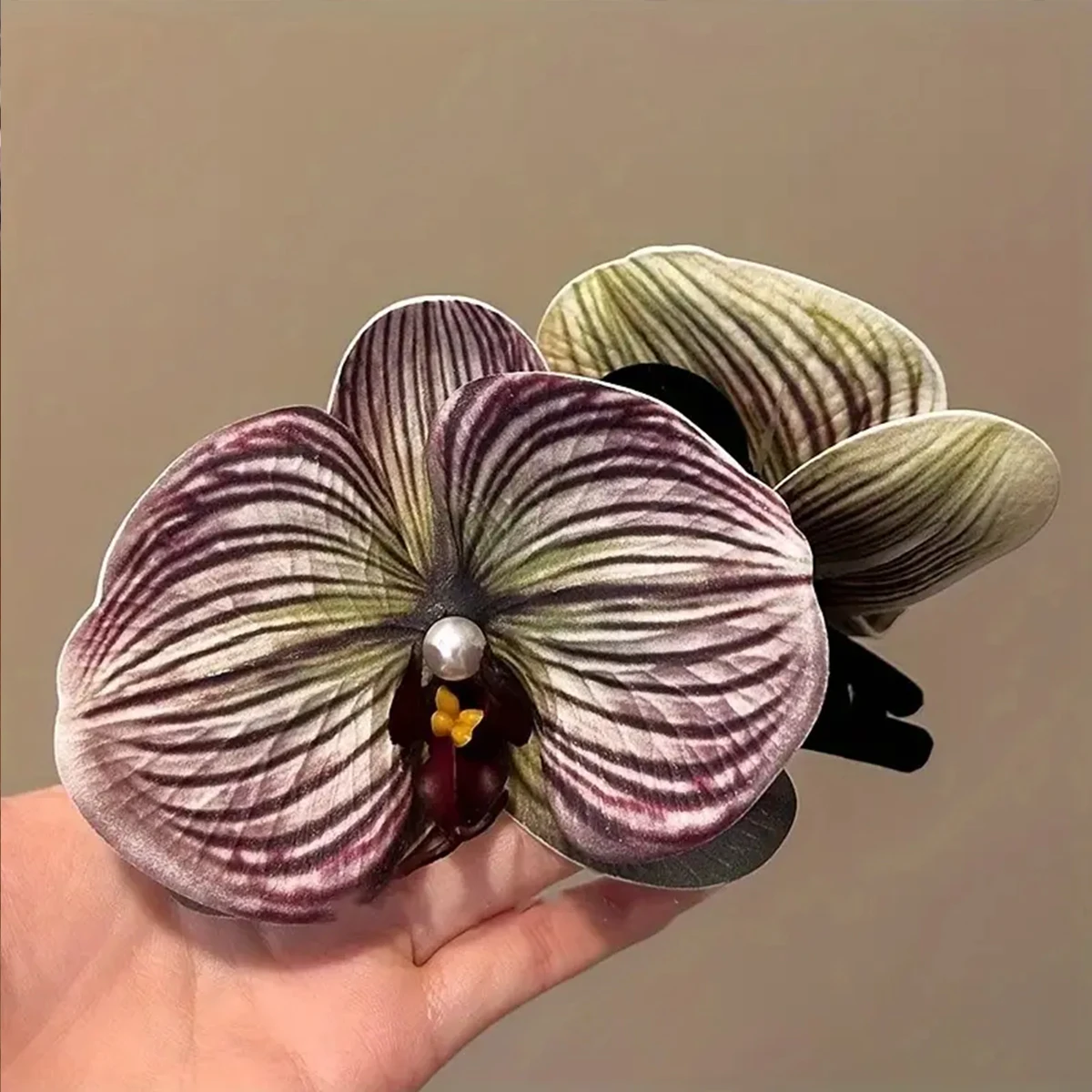 1pc Thai Forest Style Bow Hairpin Temperament Holiday Style Back Of the Head Hair Clip Shark Clip Hair Accessories