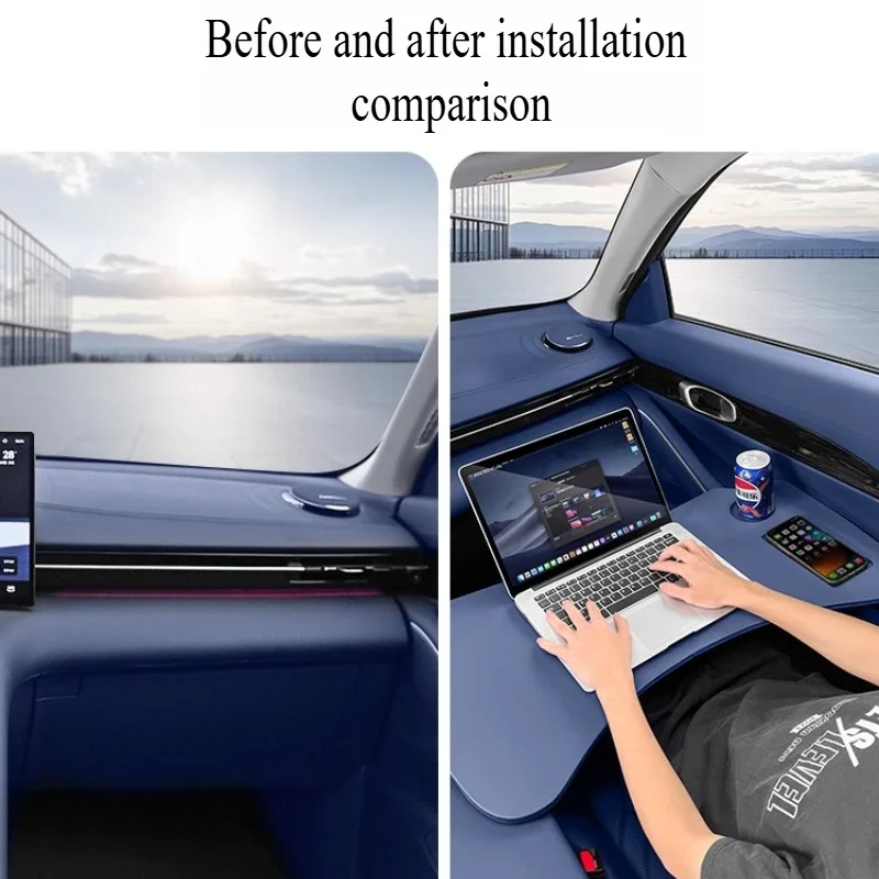Car Folding Small Table Board Multifunctional In-Car Dining Table Interior Car Accessories modification For Geely Galaxy E5