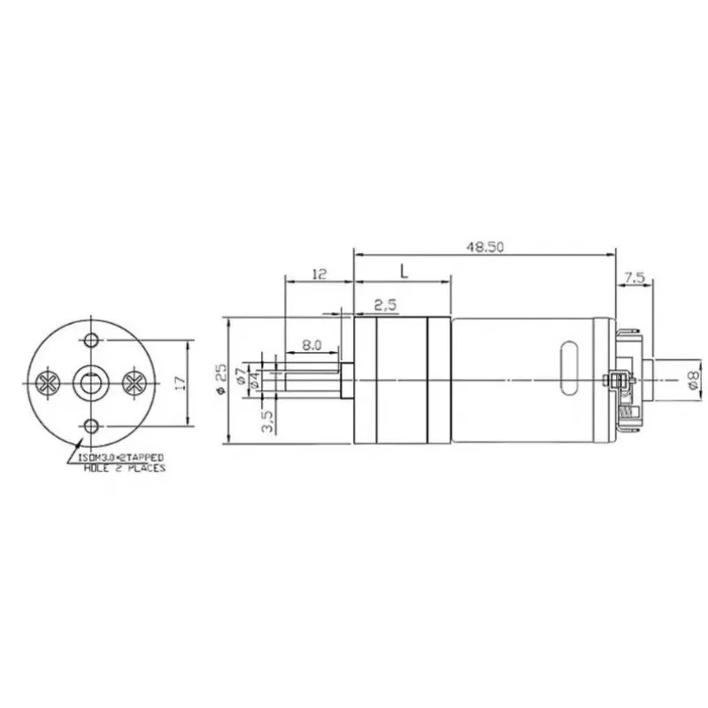 جلد أسود 370 المخفض موتور معدني موتور تيار مباشر رمح 4 مللي متر ل WPL نموذج MN نموذج D90 لاقط الأورال ترقية الملحقات #3
