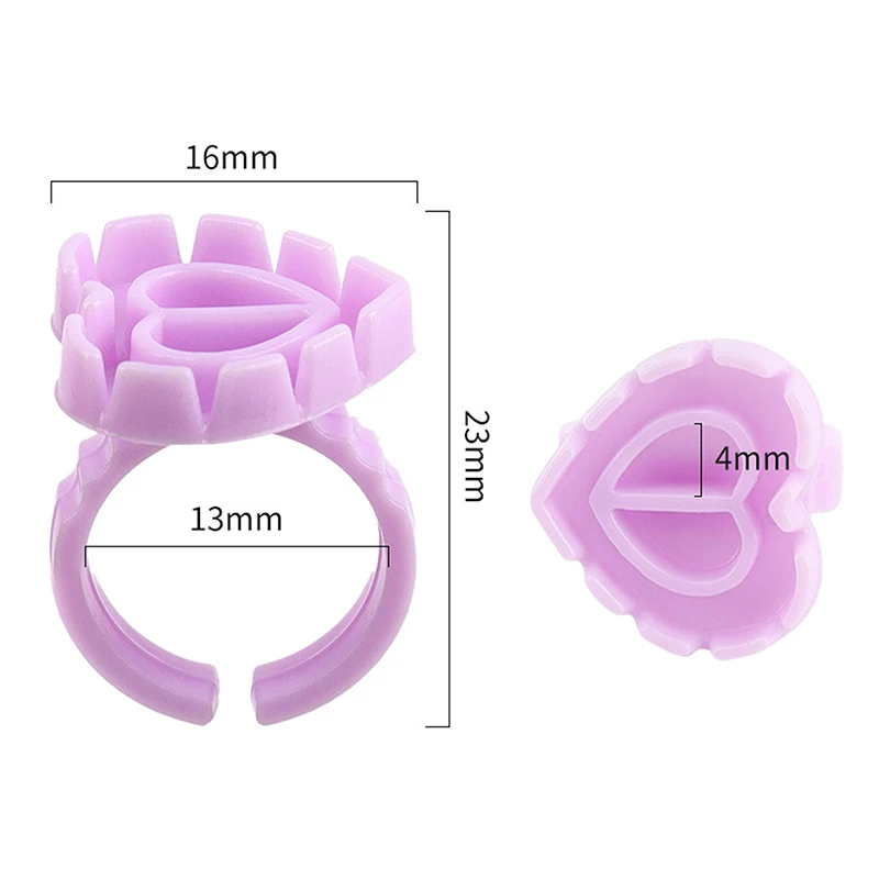 30 ピース/箱使い捨てまつげエクステンション接着剤リングカップタトゥー顔料ホルダーコンテナラッシュツール