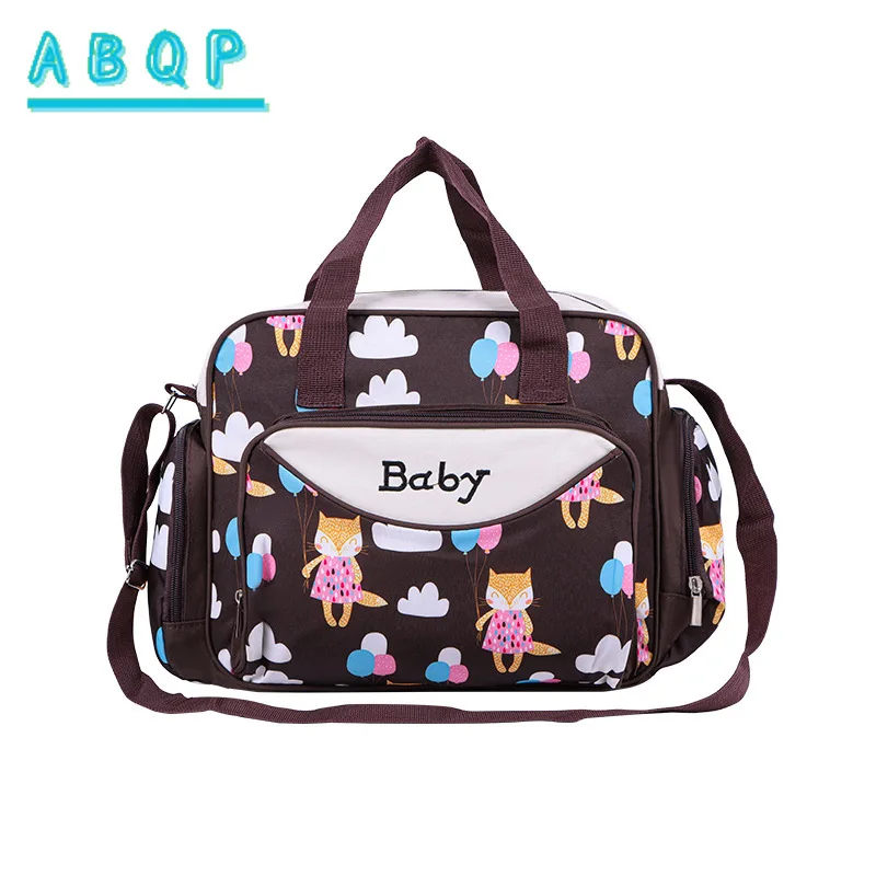New Baby Bag Large Capacity Cartoon Baby Diaper Bag Multi-functional Fashion Go Out Portable Baby Products Storage Bag