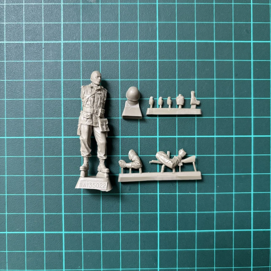 Kit de figurines en résine non peintes, thème militaire, parachutiste américain, modèle GK non assemblé et non peint, 1/35