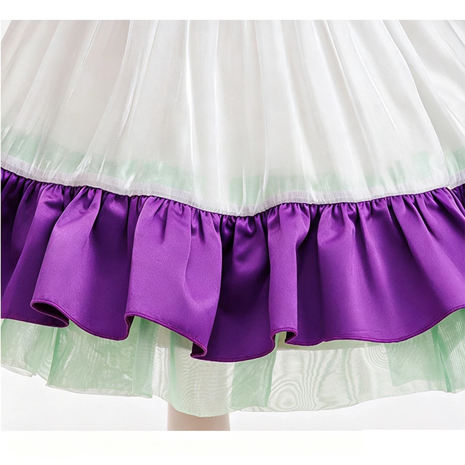 Girls Outer Space Themed Short Sleeve Tutu Dress Plane Wing Ruffle Decor Costume For Birthday Halloween Carnival Pretend Play image 6