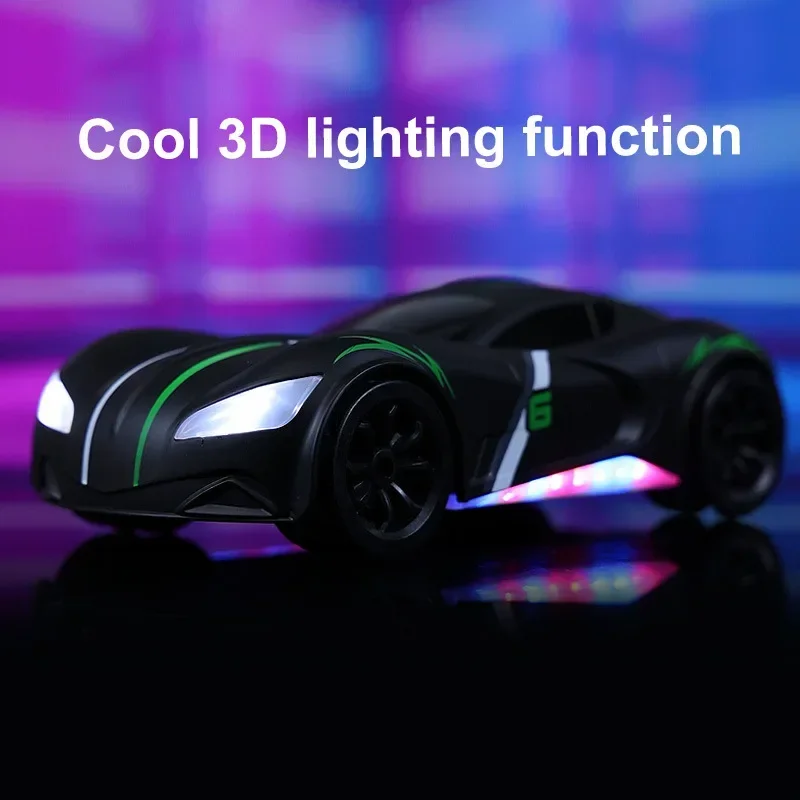 RC con luz Led atomizadora, coches con Control remoto por Radio, coche deportivo, coche de deriva de alta velocidad, juguetes para niños, regalo de Navidad