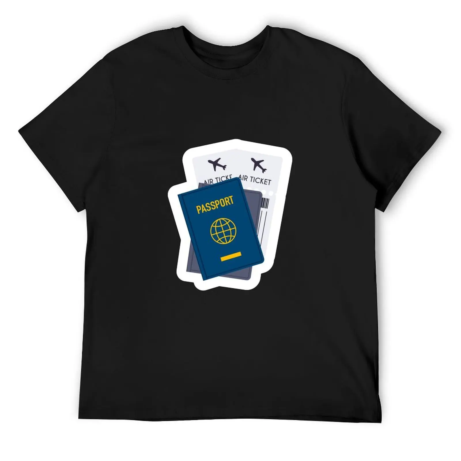 

Travelling T-Shirt graphic t shirts summer shirt blue lock sports fans Men's t-shirts