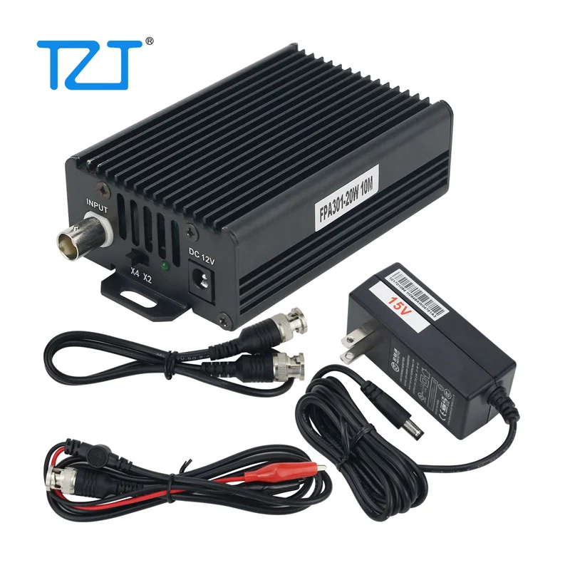 TZT Function Generator Amplifier Arbitrary Waveform Signal Amplifier Power Amp FPA301-20W 5MHz /10MHz