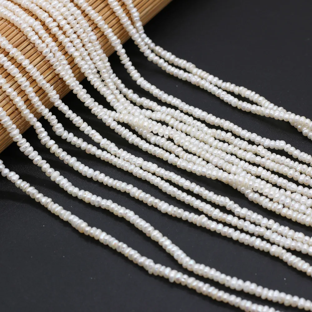 Natural Zhuji Freshwater Culture Pearl Beads 3-3.5mm Irregular Loose Pearl Bead for Jewelry Making Diy Necklace Supply