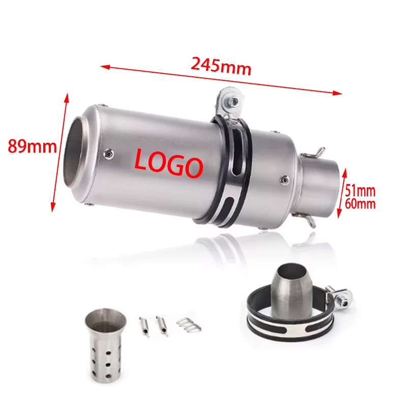 51 مللي متر/60 مللي متر دراجة نارية العالمي SC ماسورة العادم مع db القاتل الخمار GP مشروع لكاواساكي z900 z1000 CBR600 S1000RR MT07 #3