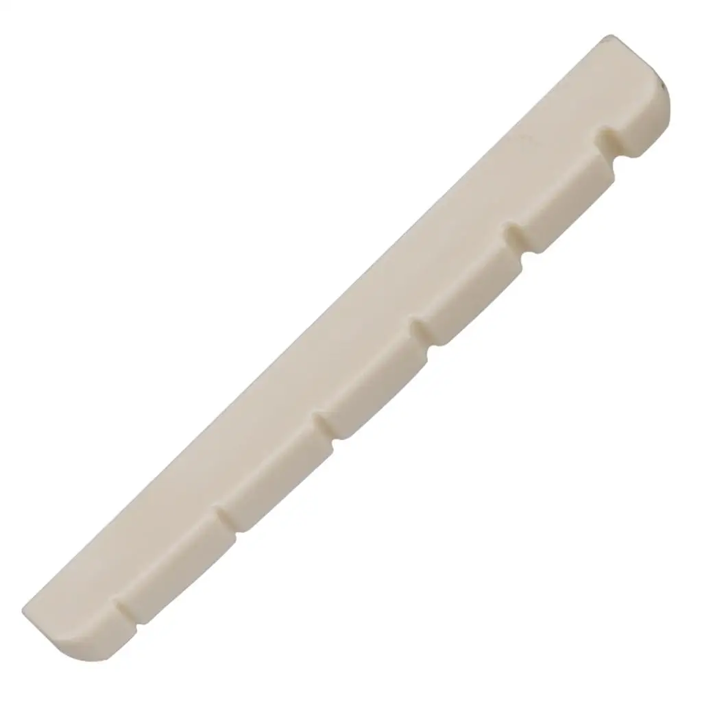42mm White Lightweight Electric Guitar Nut Slotted Bridge Saddle Plastic Replacement for Guitar Equipment
