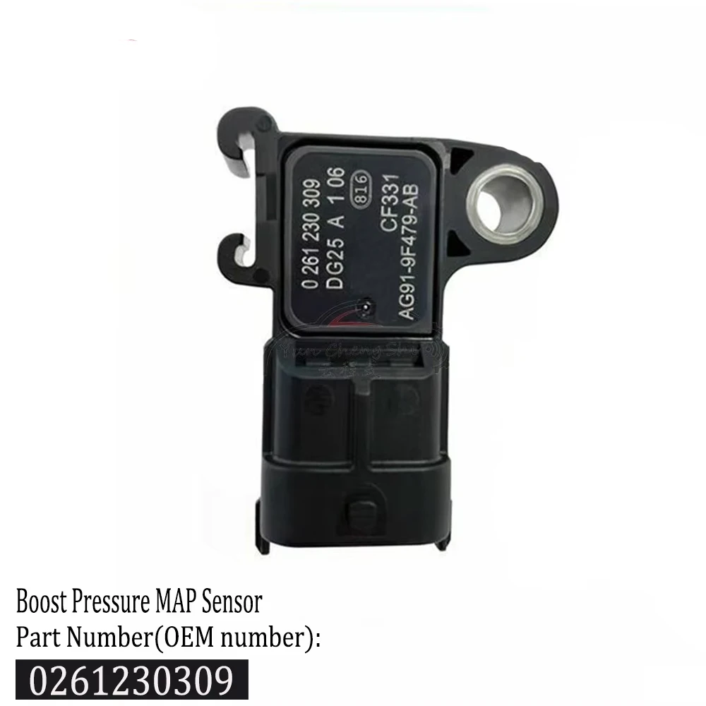 3 BAR Boost Pressure MAP Sensor AG919F479AB 0261230309 For Ford B-MAX C-MAX II FIESTA VI FOCUS III GALAXY KUGA II MONDEO IV 1.6